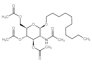 UNDECYL 2-ACETAMIDO-2-DEOXY-3,4,6-TRI-O-ACETYL-BETA-D-GLUCOPYRANOSIDE结构式