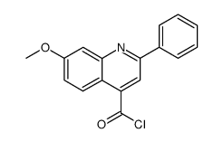 4-QUINOLINECARBONYL CHLORIDE,7-METHOXY-2-PHENYL-结构式