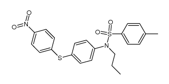 4-(N-propyl-N-tosyl)-amino-4'-nitrodiphenyl sulfide Structure