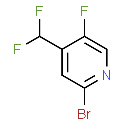 2-溴-4-(二氟甲基)-5-氟吡啶结构式