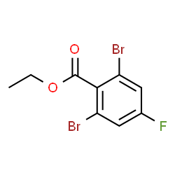 Ethyl 2,6-dibromo-4-fluorobenzoate结构式