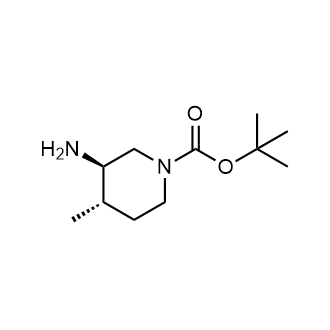 (3R,4S)-tert-Butyl 3-amino-4-methylpiperidine-1-carboxylate Structure