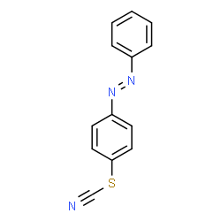 Thiocyanic acid p-(phenylazo)phenyl ester structure