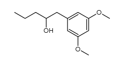 1,3-dimethoxy-5-(2'-hydroxypentyl)benzene结构式