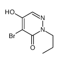 4-bromo-5-hydroxy-2-propylpyridazin-3-one Structure