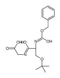 2-[[(2S)-3-[(2-methylpropan-2-yl)oxy]-2-(phenylmethoxycarbonylamino)propanoyl]amino]acetic acid Structure