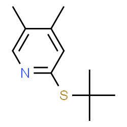 2-tert-Butylthio-4,5-dimethylpyridine structure