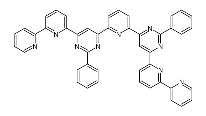 2-phenyl-4-[6-[2-phenyl-6-(6-pyridin-2-ylpyridin-2-yl)pyrimidin-4-yl]pyridin-2-yl]-6-(6-pyridin-2-ylpyridin-2-yl)pyrimidine Structure