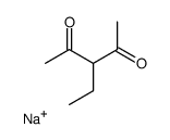 3-ethylpentane-2,4-dione, monosodium salt structure