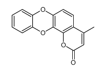 4-methylpyrano[2,3-a]oxanthren-2-one Structure