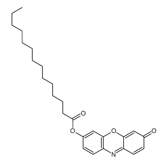 (7-oxophenoxazin-3-yl) tetradecanoate Structure