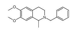 (1S)-1,2,3,4-Tetrahydro-6,7-dimethoxy-1-methyl-2-(phenylmethyl)isoquinoline结构式