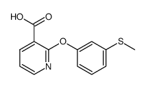 2-(3'-methylthiophenoxy)nicotinic acid结构式