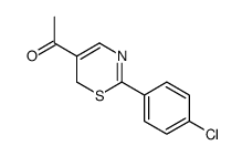 1-[2-(4-Chlorophenyl)-6H-1,3-thiazin-5-yl]ethanone Structure