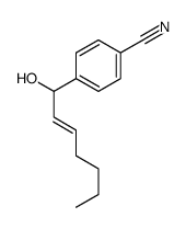 4-(1-hydroxyhept-2-enyl)benzonitrile Structure