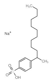 Benzenesulfonic acid,4-(1-methylundecyl)-, sodium salt (1:1) structure