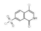 4-Chloro-1,2-dihydro-1-oxo-7-isoquinolinesulfonyl Chloride structure