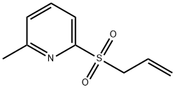 2-(Allylsulfonyl)-6-methylpyridine structure