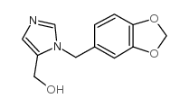 (3-BENZO[1,3]DIOXOL-5-YLMETHYL-3H-IMIDAZOL-4-YL)-METHANOL Structure