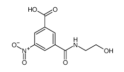 3-[[(2-hydroxyethyl)amino]carbonyl]-5-nitrobenzoic acid structure