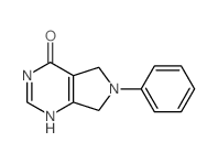 4H-Pyrrolo[3,4-d]pyrimidin-4-one,3,5,6,7-tetrahydro-6-phenyl-结构式