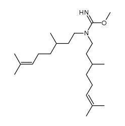 N.N-Bis-[3.7-dimethyl-oct-6-enyl]-O-methyl-isoharnstoff结构式