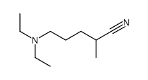 5-(diethylamino)-2-methylpentanenitrile结构式