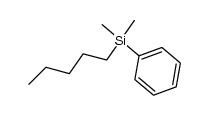 Dimethyl-n-pentyl-phenylsilane结构式