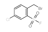 Benzenesulfonylfluoride, 2-(bromomethyl)-5-chloro- structure