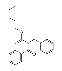 3-benzyl-2-pentylsulfanylquinazolin-4-one Structure