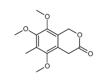 5,7,8-trimethoxy-6-methyl-1H-benz[c]pyran-3(4H)-one Structure