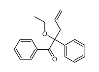 2-ethoxy-1,2-diphenylpent-4-en-1-one结构式