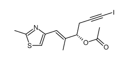 (S,E)-6-iodo-2-methyl-1-(2-methylthiazol-4-yl)hex-1-en-5-yn-3-yl acetate结构式
