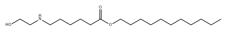 Hexanoic acid, 6-[(2-hydroxyethyl)amino]-, undecyl ester Structure