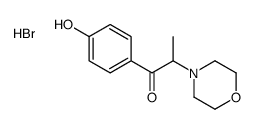 1-(4-hydroxyphenyl)-2-morpholin-4-ylpropan-1-one,hydrobromide Structure