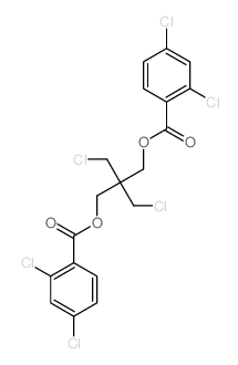 Benzoic acid,2,4-dichloro-, 2,2-bis(chloromethyl)trimethylene ester (8CI) Structure