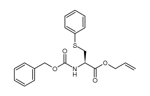 (R)-allyl 2-(((benzyloxy)carbonyl)amino)-3-(phenylthio)propanoate Structure