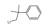 2-methyl-2-phenylpropyl lithium结构式
