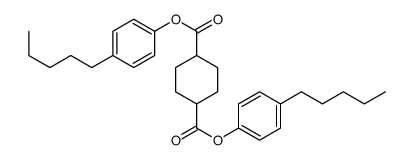 bis(4-pentylphenyl) cyclohexane-1,4-dicarboxylate结构式