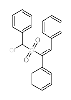 Sulfone, a-chlorobenzyl 1,2-diphenylvinyl(8CI)结构式