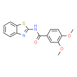 N-(benzo[d]thiazol-2-yl)-3,4-dimethoxybenzamide Structure