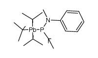 tri(tert-butyl)plumbyl-methyl(phenyl)amino(tert-butyl)phosphane结构式