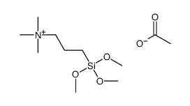trimethyl(3-trimethoxysilylpropyl)azanium,acetate结构式