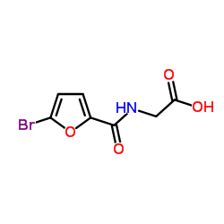 [(5-BROMO-FURAN-2-CARBONYL)-AMINO]-ACETIC ACID Structure