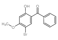 5-溴-2-羟基-4-甲氧基苯并苯基酮结构式