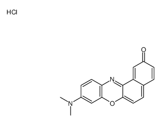 9-(dimethylamino)benzo[a]phenoxazin-12-ium-2-one,chloride结构式