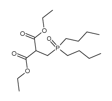 Diethyl[(dibutylphosphinyl)methyl]malonat Structure