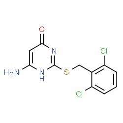 6-amino-2-[(2,6-dichlorobenzyl)sulfanyl]-4(3H)-pyrimidinone Structure