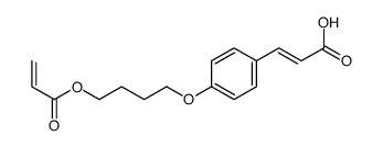 3-[4-(4-prop-2-enoyloxybutoxy)phenyl]prop-2-enoic acid结构式