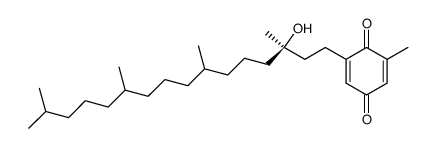 2-((3R,7R,11R)-3-hydroxy-3,7,11,15-tetramethyl-hexadecyl)-6-methyl-[1,4]benzoquinone Structure